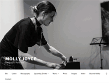 Tablet Screenshot of mollyjoycemusic.com